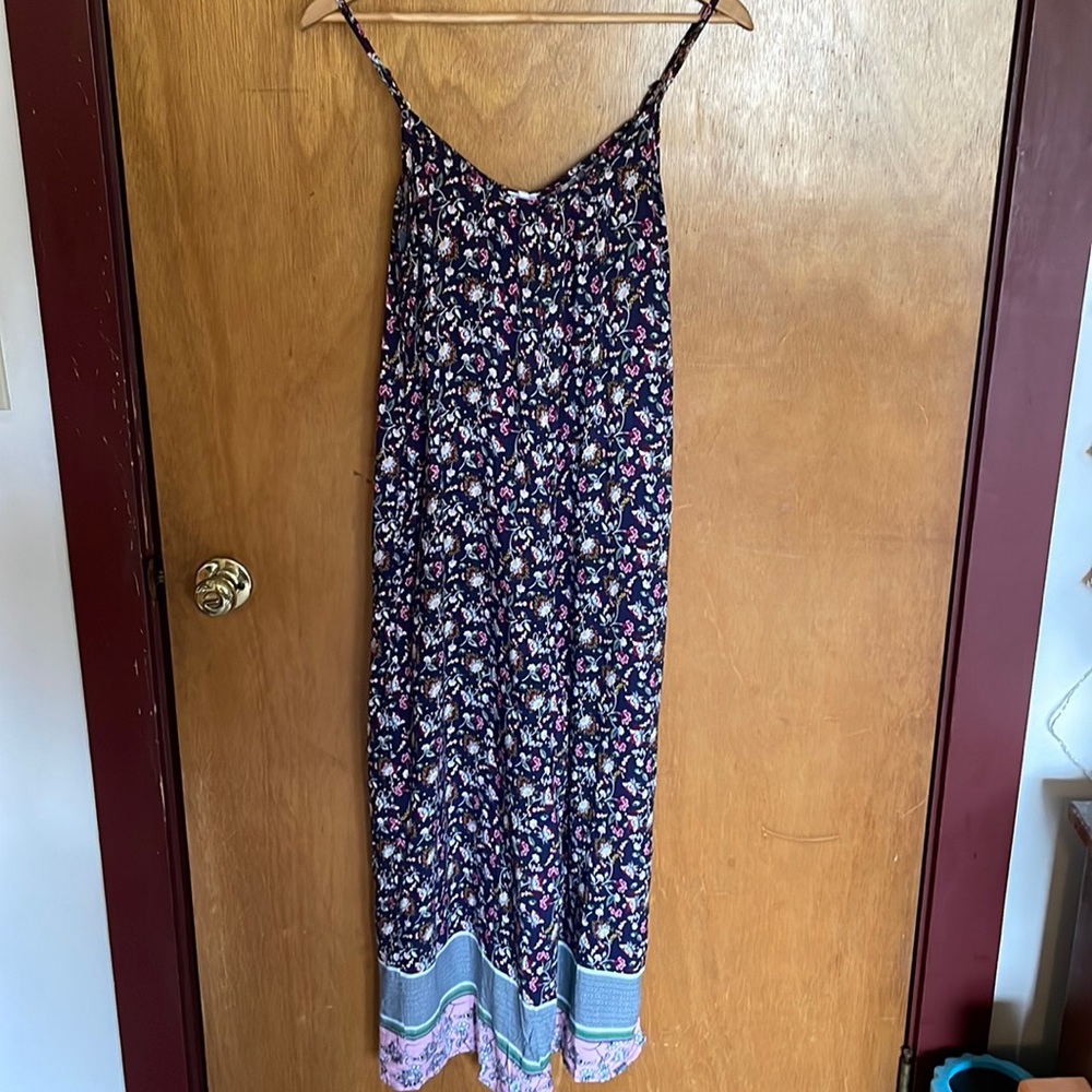 Floral patterned long romper